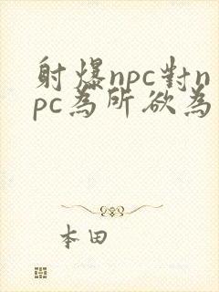 射爆npc对npc为所欲为的世界