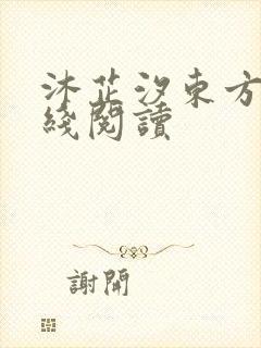 沐芷汐东方逸在线阅读