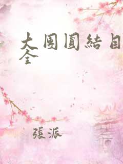 大团圆结目录大全