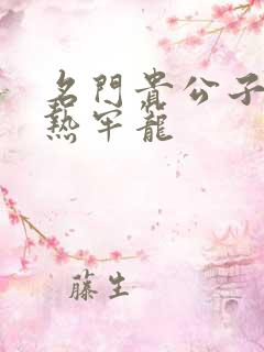 名门贵公子:炙热牢笼