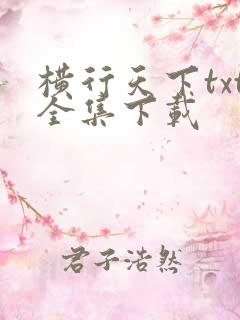 横行天下txt全集下载