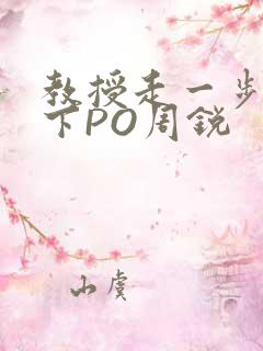 教授走一步撞一下PO周锐