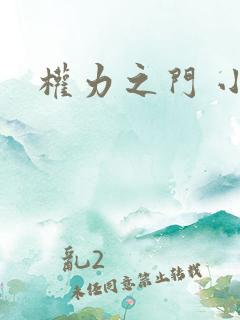 权力之门 小说