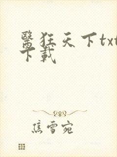 医狂天下txt下载