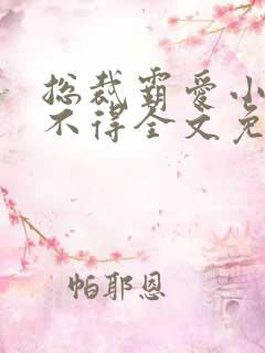 总裁霸爱小妻惹不得全文免费阅读笔趣阁