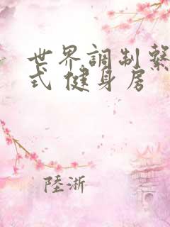 世界调制系统模式 健身房