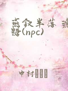 燕钗半落 琥珀糖(npc)