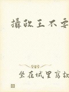 摄政王不要