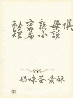 秘密熟母俱乐部短篇小说