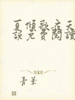 夏倾歌夜天承小说免费阅读