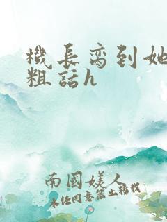 机长脔到她哭h粗话h