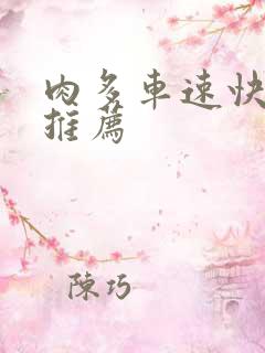 肉多车速快的书推荐
