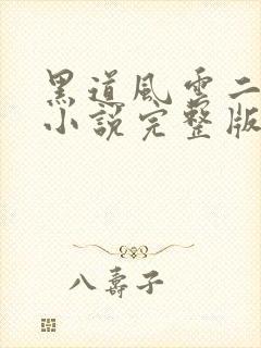 黑道风云二十年小说完整版