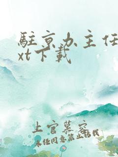 驻京办主任2txt下载