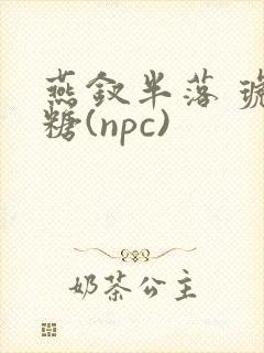 燕钗半落 琥珀糖(npc)