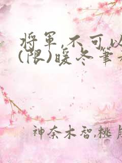 将军,不可以!(限)暖冬笔趣阁免费阅读