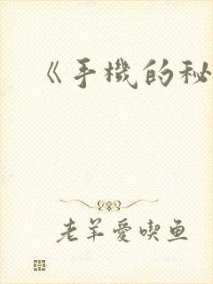 《手机的秘密》