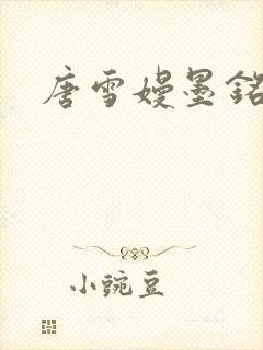 唐雪嫚墨铭阳