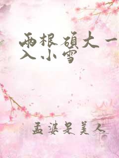 两根硕大一起挤入小雪