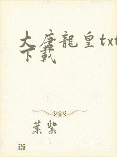 大唐龙皇txt下载