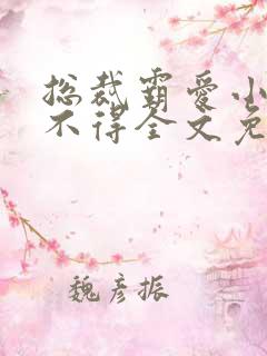 总裁霸爱小妻惹不得全文免费阅读