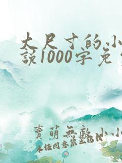 大尺寸的小黄说说1000字免费