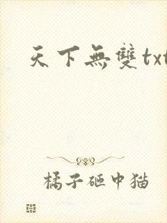 天下无双txt