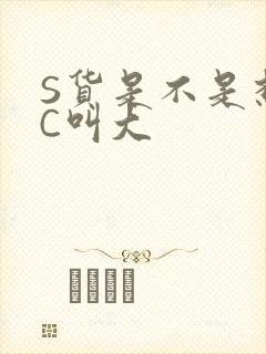 S货是不是想挨C叫大