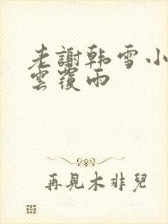 老谢韩雪小说翻云覆雨