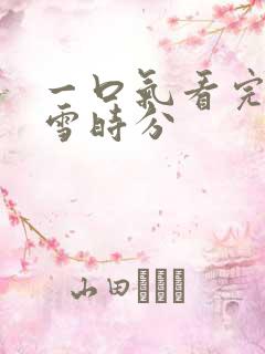 一口气看完在暴雪时分