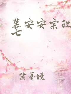 慕安安宗政御宗七