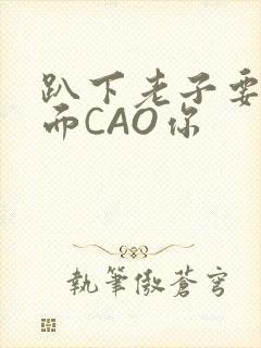 趴下老子要从后面CAO你