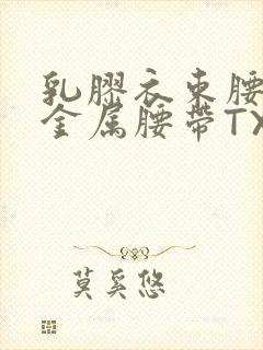 乳胶衣束腰勒紧金属腰带TXT