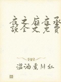 夜之庭夜承欢小说全文免费阅读