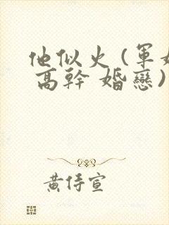 他似火 (军婚 高干 婚恋)