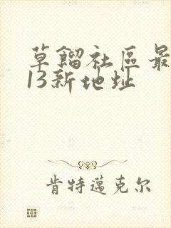 草馏社区最2013新地址