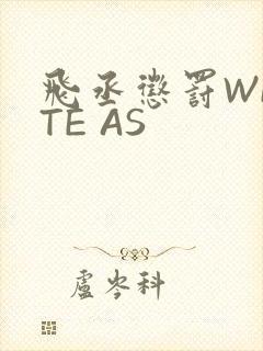 飞丞惩罚WRITE AS