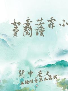 如意芳霏小说免费阅读