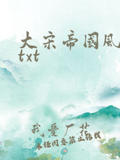 大宋帝国风云录txt