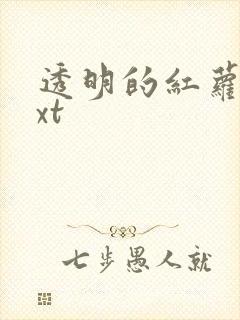 透明的红萝卜txt