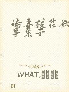 娇妻校花欲乱往事叶子