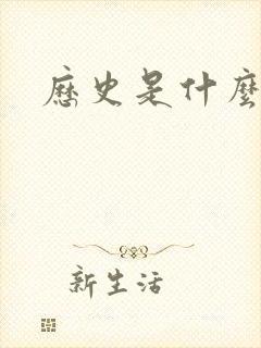 历史是什么玩意