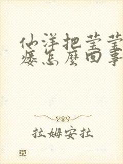 仙洋把莹莹干肛瘘怎么回事