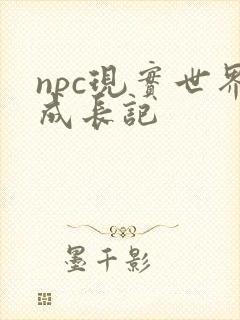 npc现实世界成长记