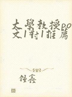 大学教授pop文1对1推荐