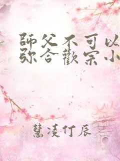 师父不可以限弥弥合欢宗小说