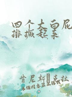 四个大白屁股并排撅起来