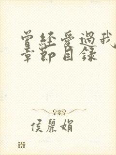 曾经爱过我刘念章节目录