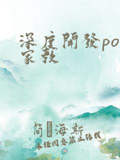 深度开发pop家教
