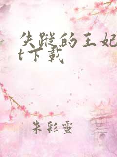 失踪的王妃txt下载